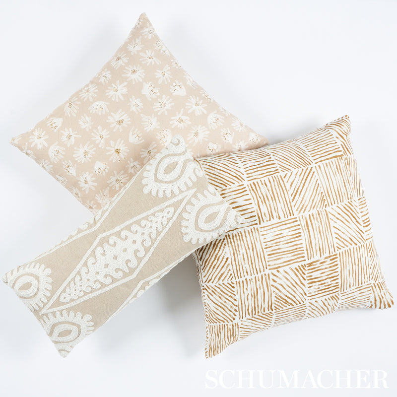 Seema Embroidery Pillow | Natural