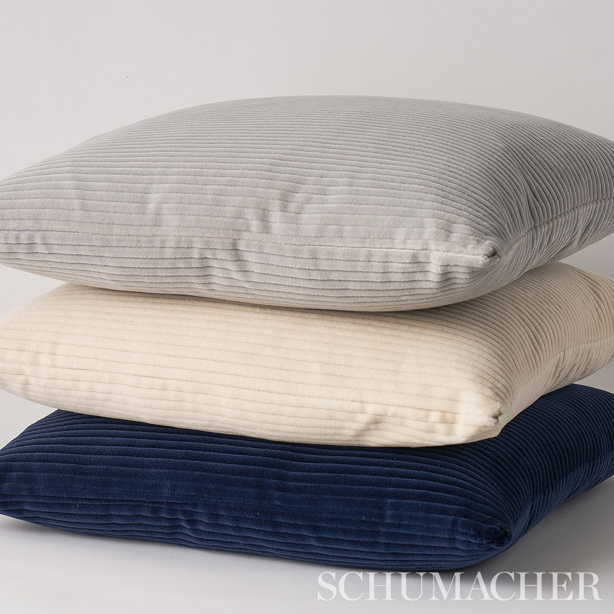 Wyatt Corduroy Pillow | Steel Grey