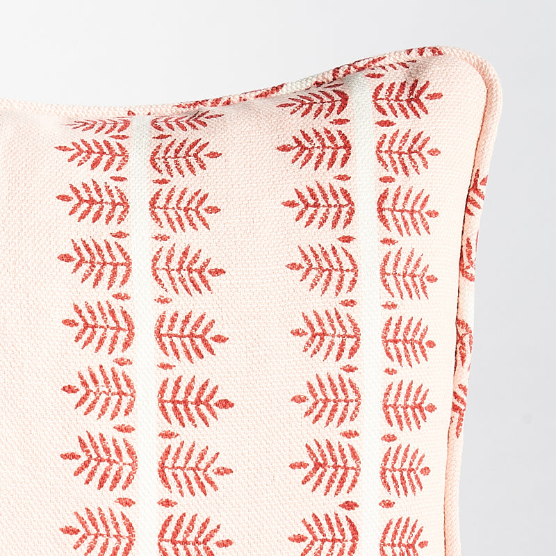 Alva Hand Block Print Pillow | Blush