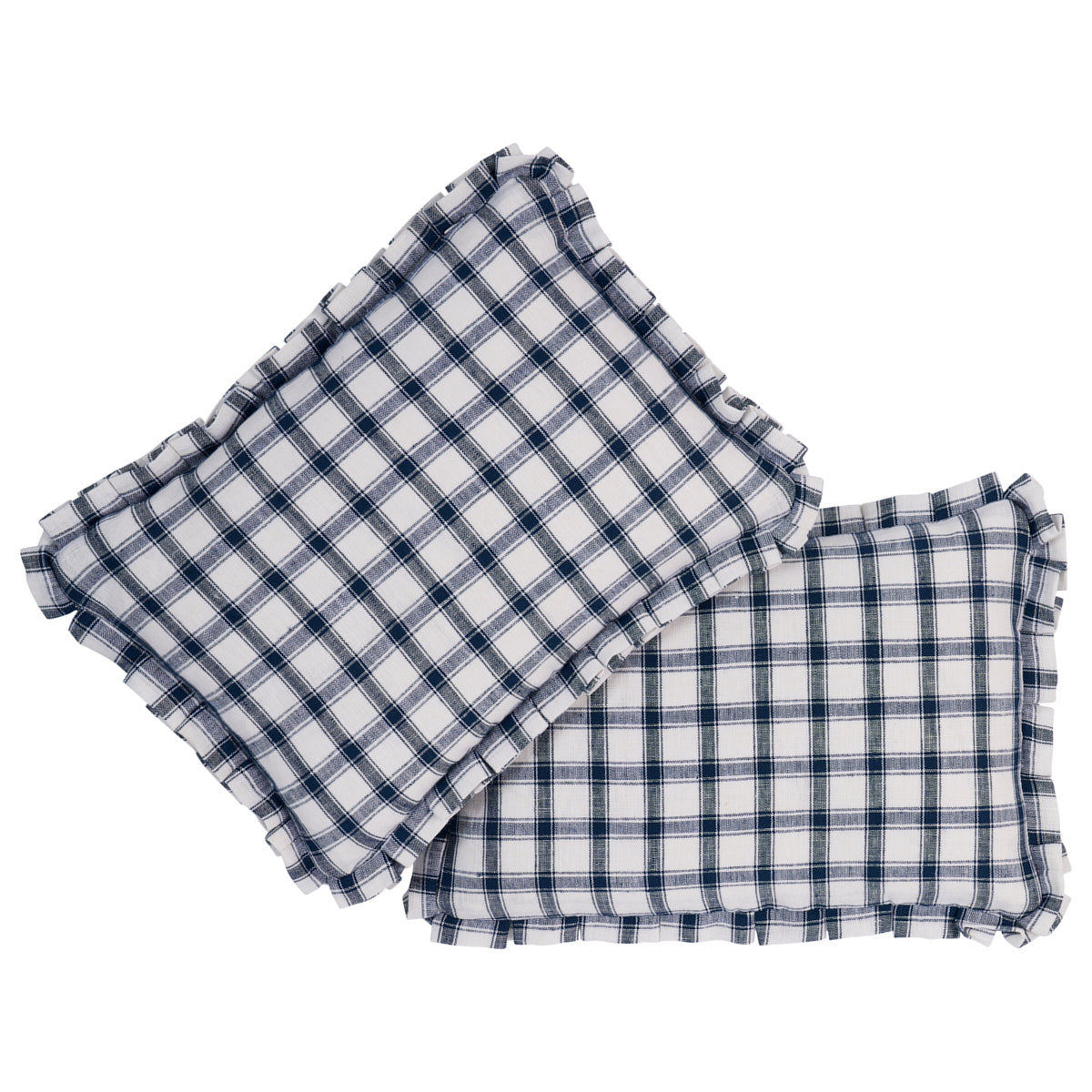 Crawford Check Pillow | Indigo