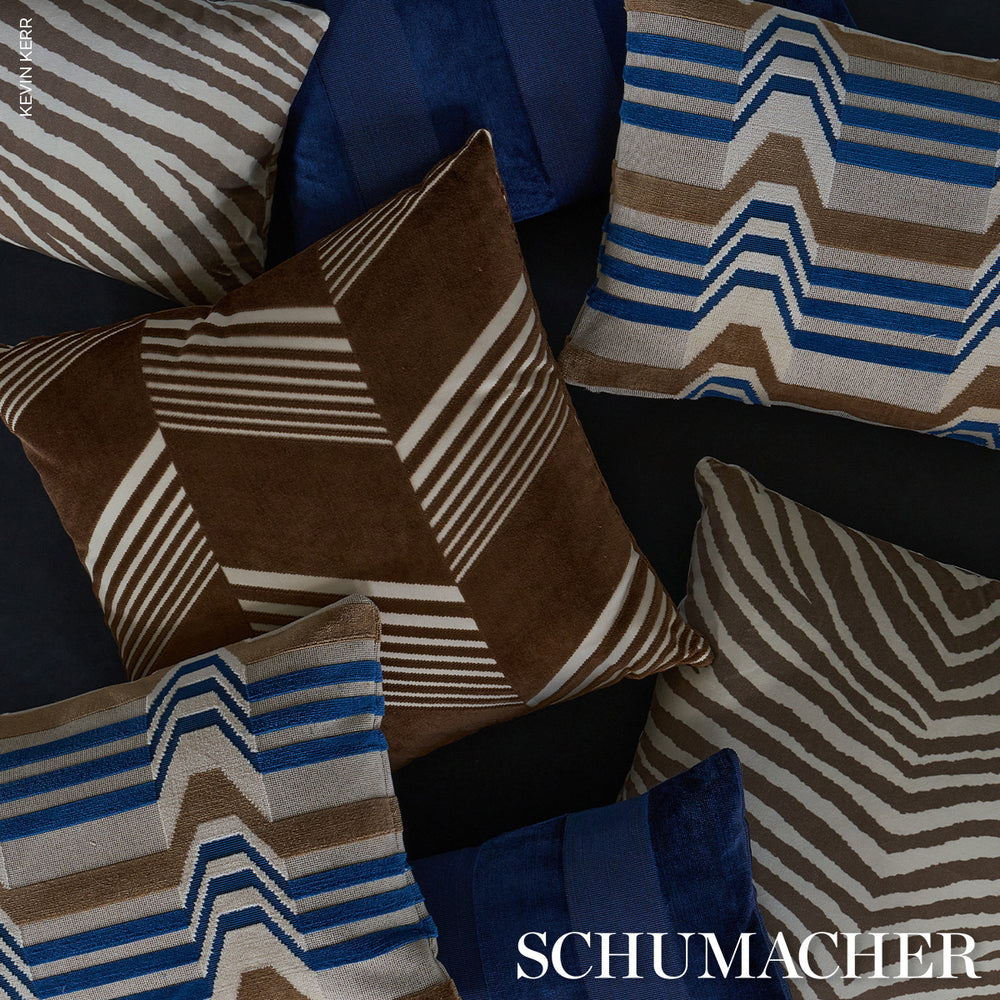 Jessie Cut Velvet Pillow | Sable