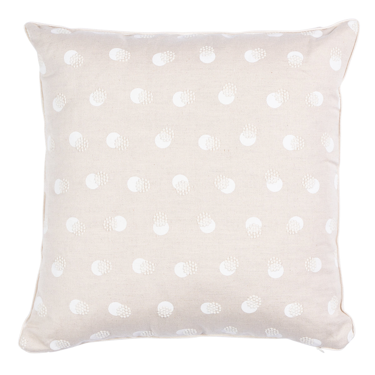 Taylor Embroidery Pillow | Ivory On Natural