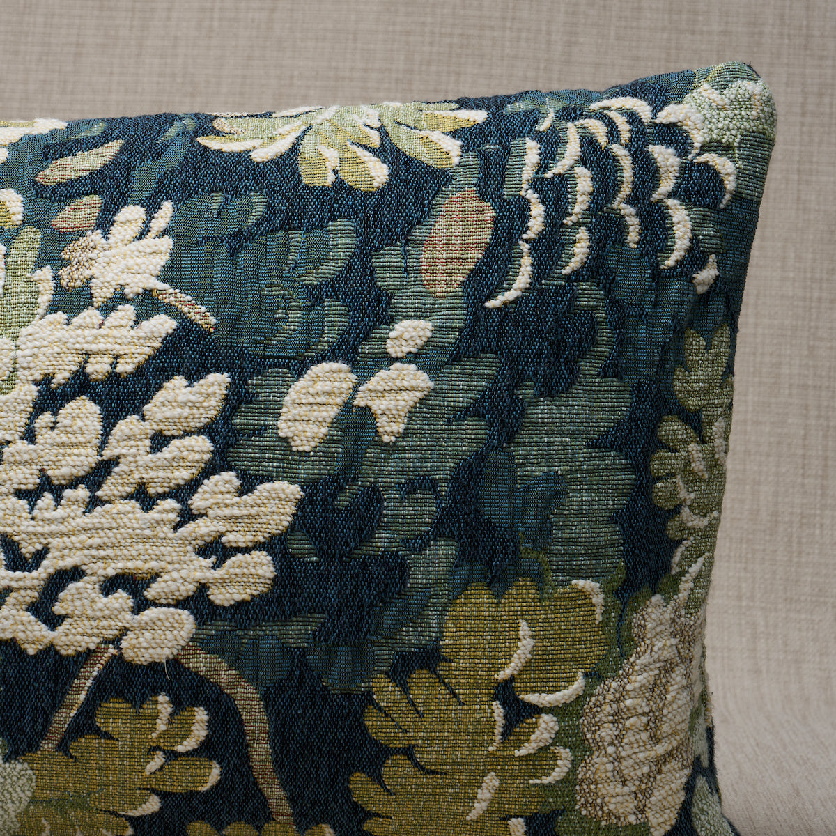 Verdure Tapestry Pillow | Peacock