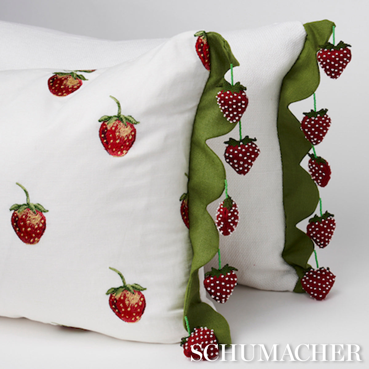 Strawberry Jam Pillow | Green