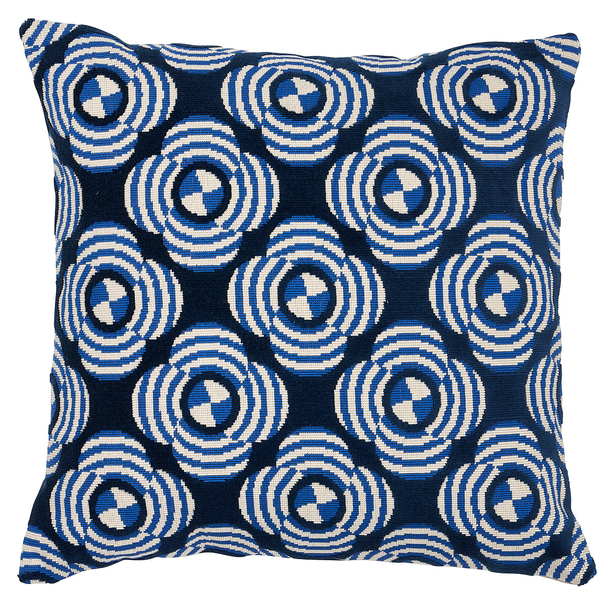 Le Moderne Cut Velvet Pillow | Cobalt