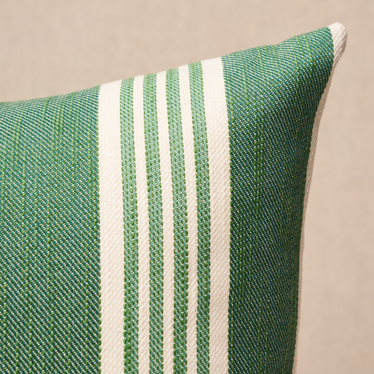 Hampton Stripe I/O Pillow | Emerald