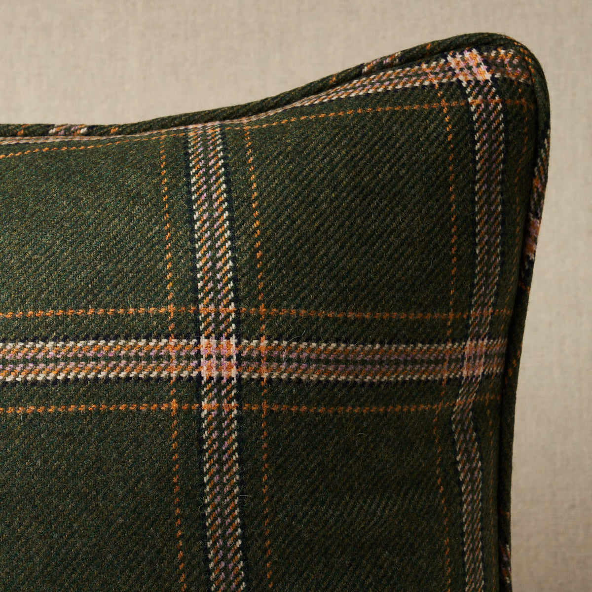 Blackburn Merino Plaid Pillow | Green