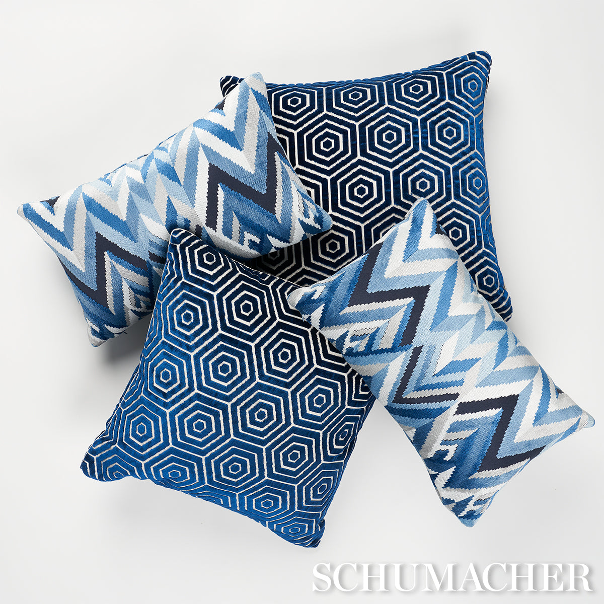 Taylor Velvet Pillow | Lapis