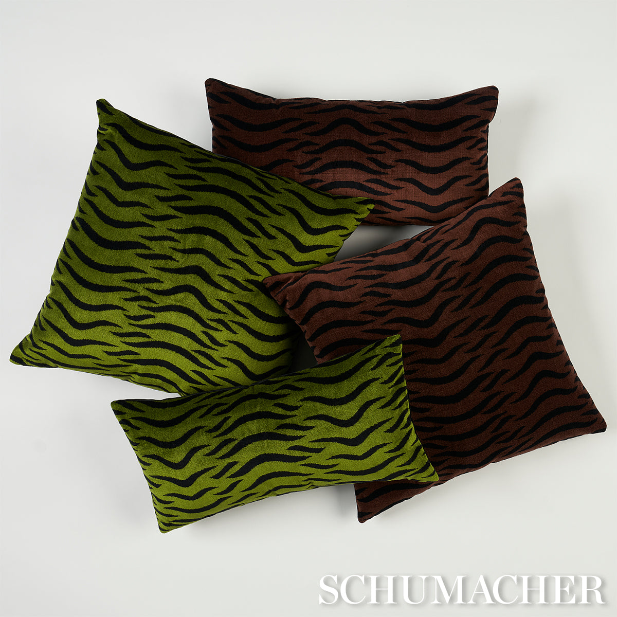 Sabi Tiger Velvet Pillow | Java