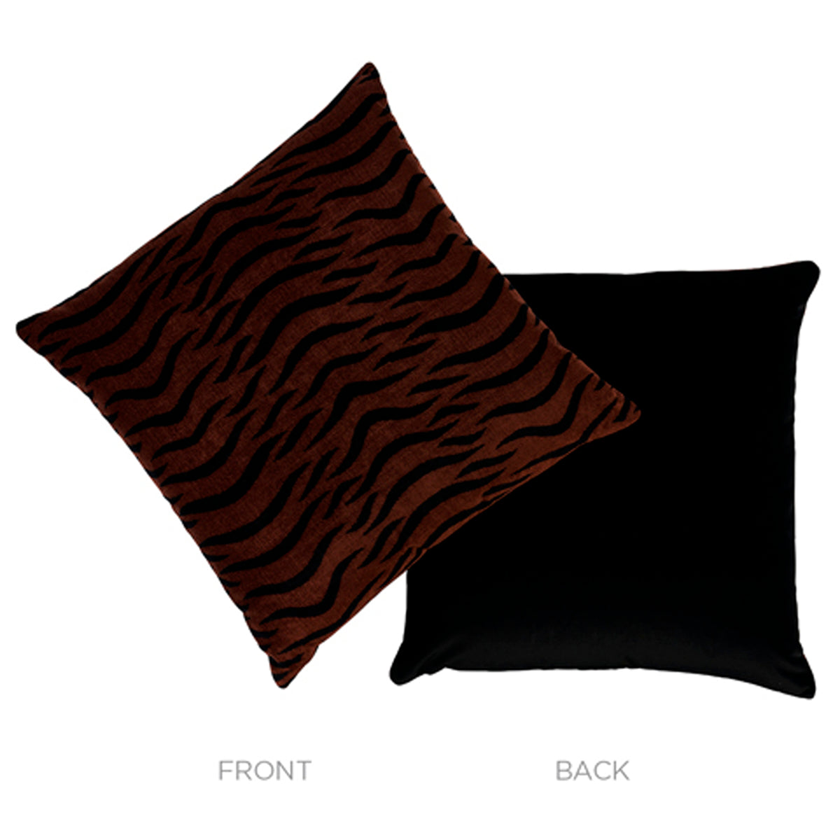 Sabi Tiger Velvet Pillow | Java