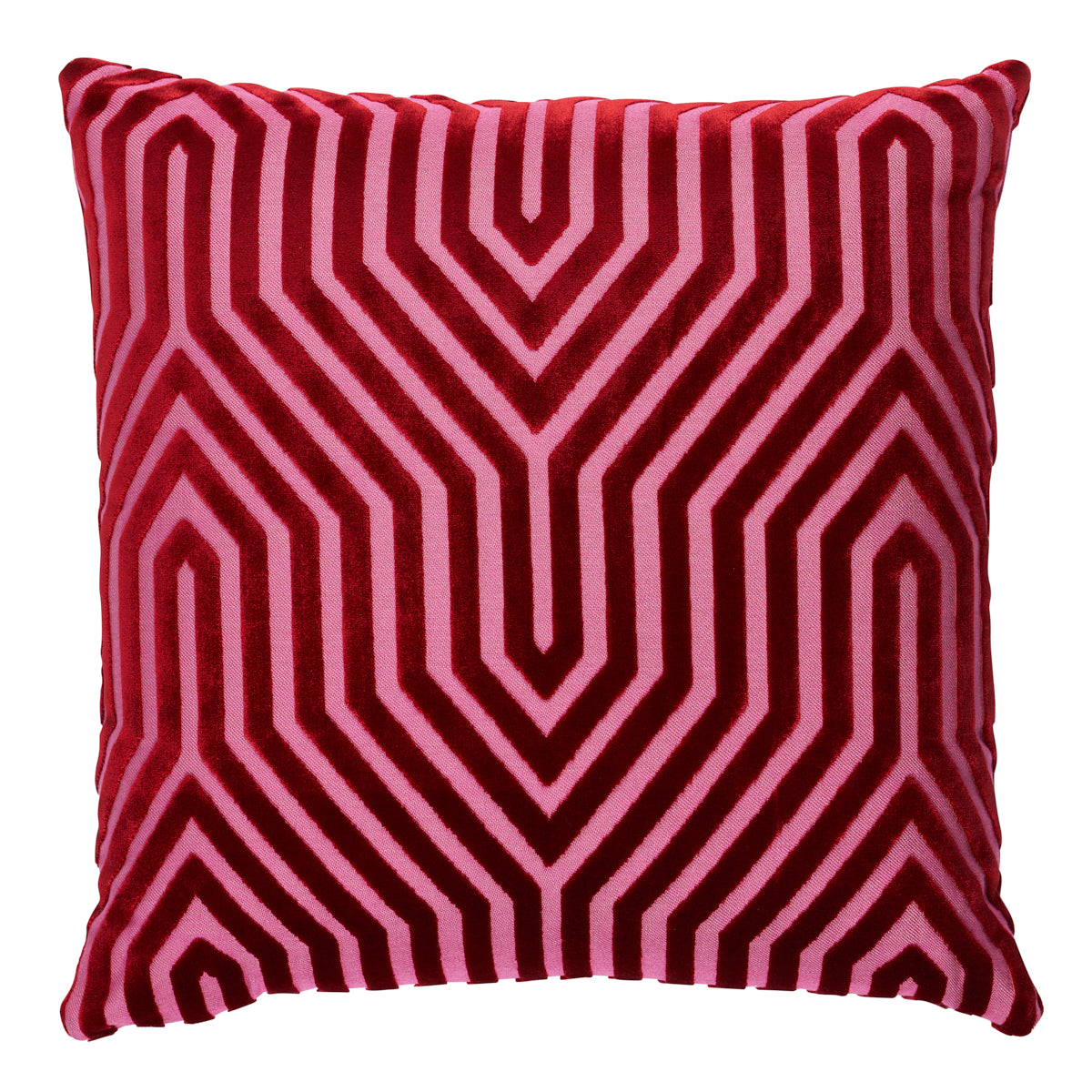 Vanderbilt Velvet Pillow | Fushia