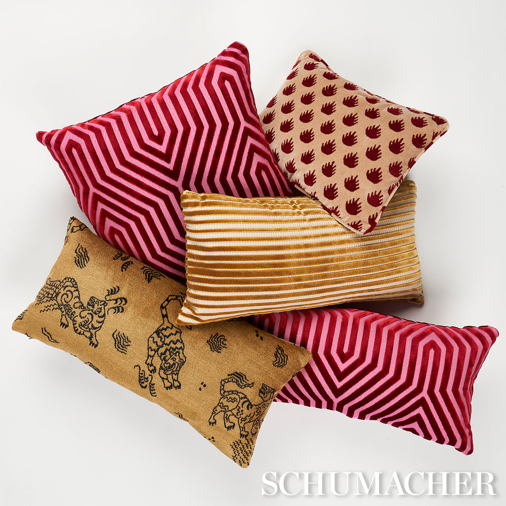Vanderbilt Velvet Pillow | Fuchsia