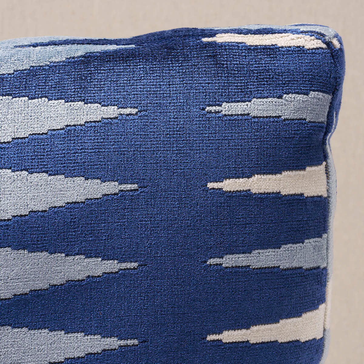 Backgammon Box Edge Pillow | Blue