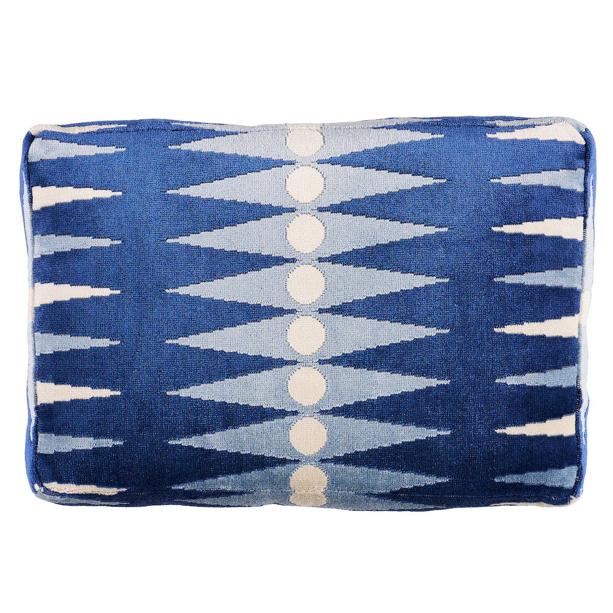 Backgammon Box Edge Pillow | Blue