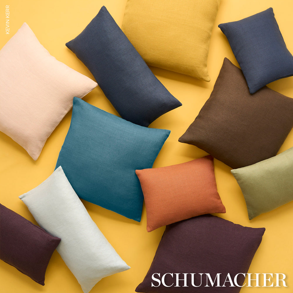 Jumi Stonewashed Linen Pillow | Aubergine