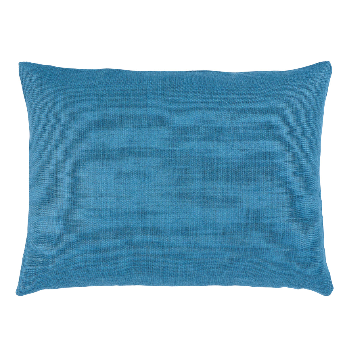 Leo Glazed Linen Pillow | Peacock