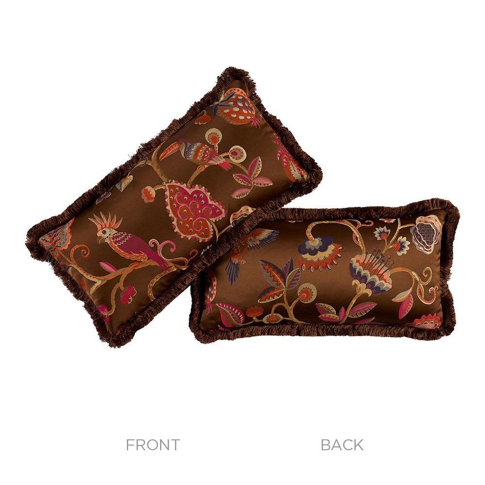 Birds of Paradise Pillow | Chestnut
