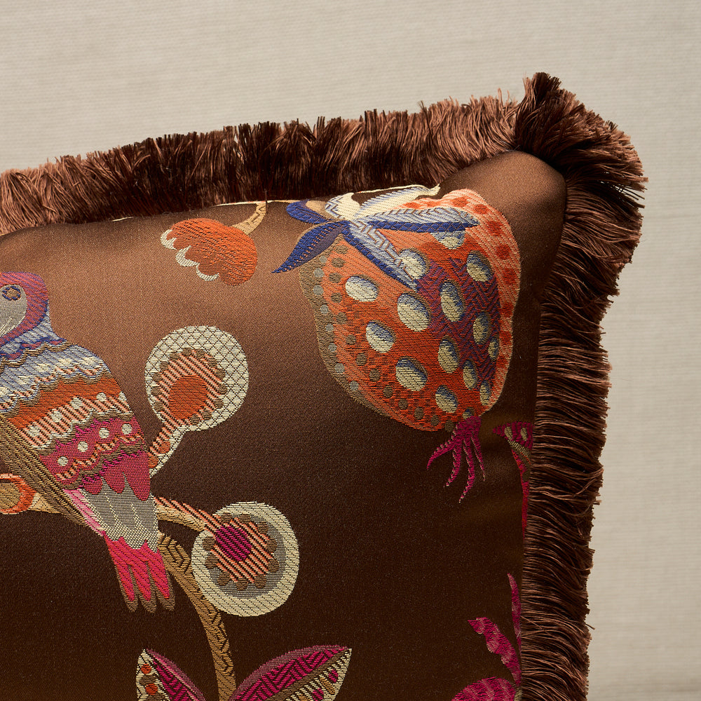 Birds of Paradise Pillow | Chestnut
