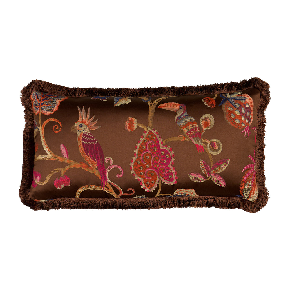Birds of Paradise Pillow | Chestnut