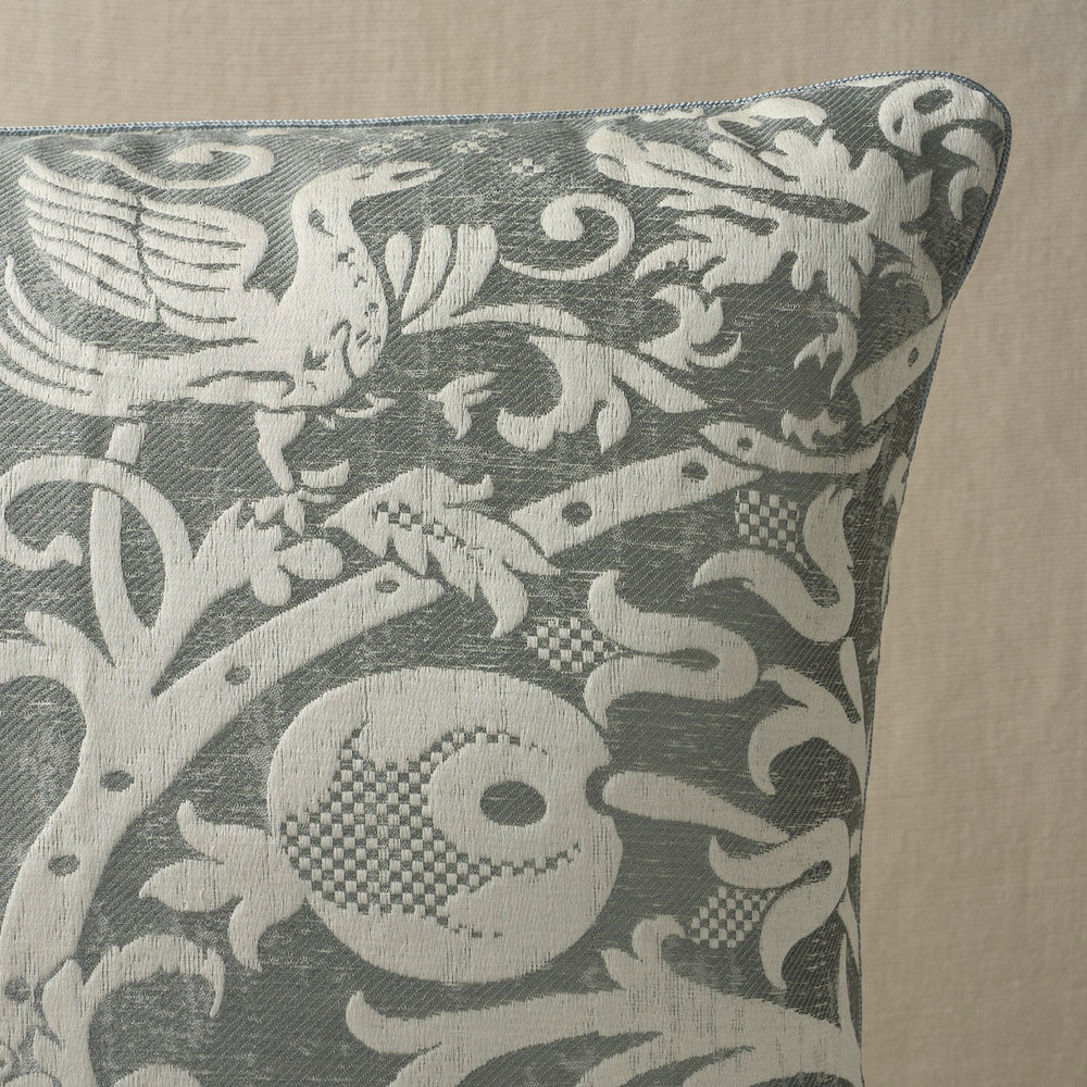Dougal Damask Pillow | Mist