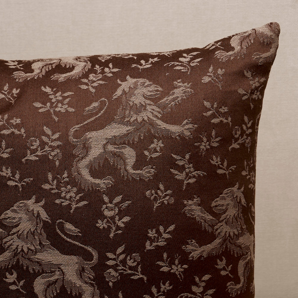 Ewan's Beasts Pillow | Brown