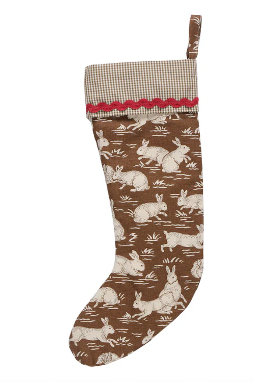 Cottontails Stocking | Chestnut