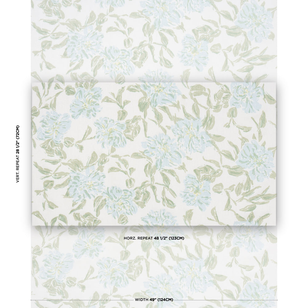 Peony | Green & Soft Blue