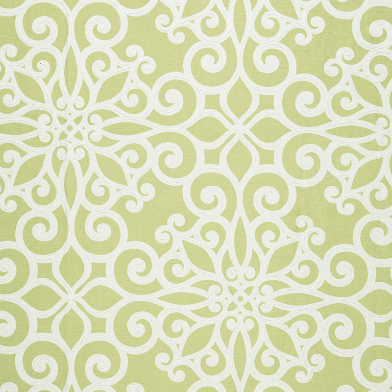 Rosegate Embroidered Print | CHARTREUSE