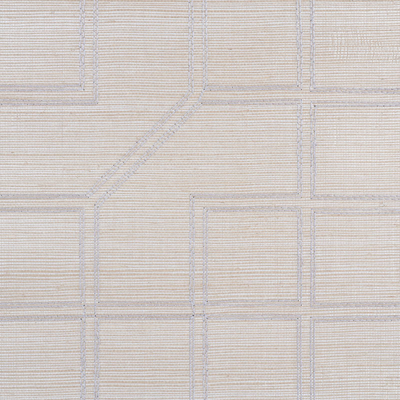 LINYI EMBROIDERED FRET SISAL | NATURAL SHIMMER