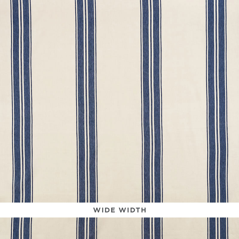 Brentwood stripe linen | Cobalt