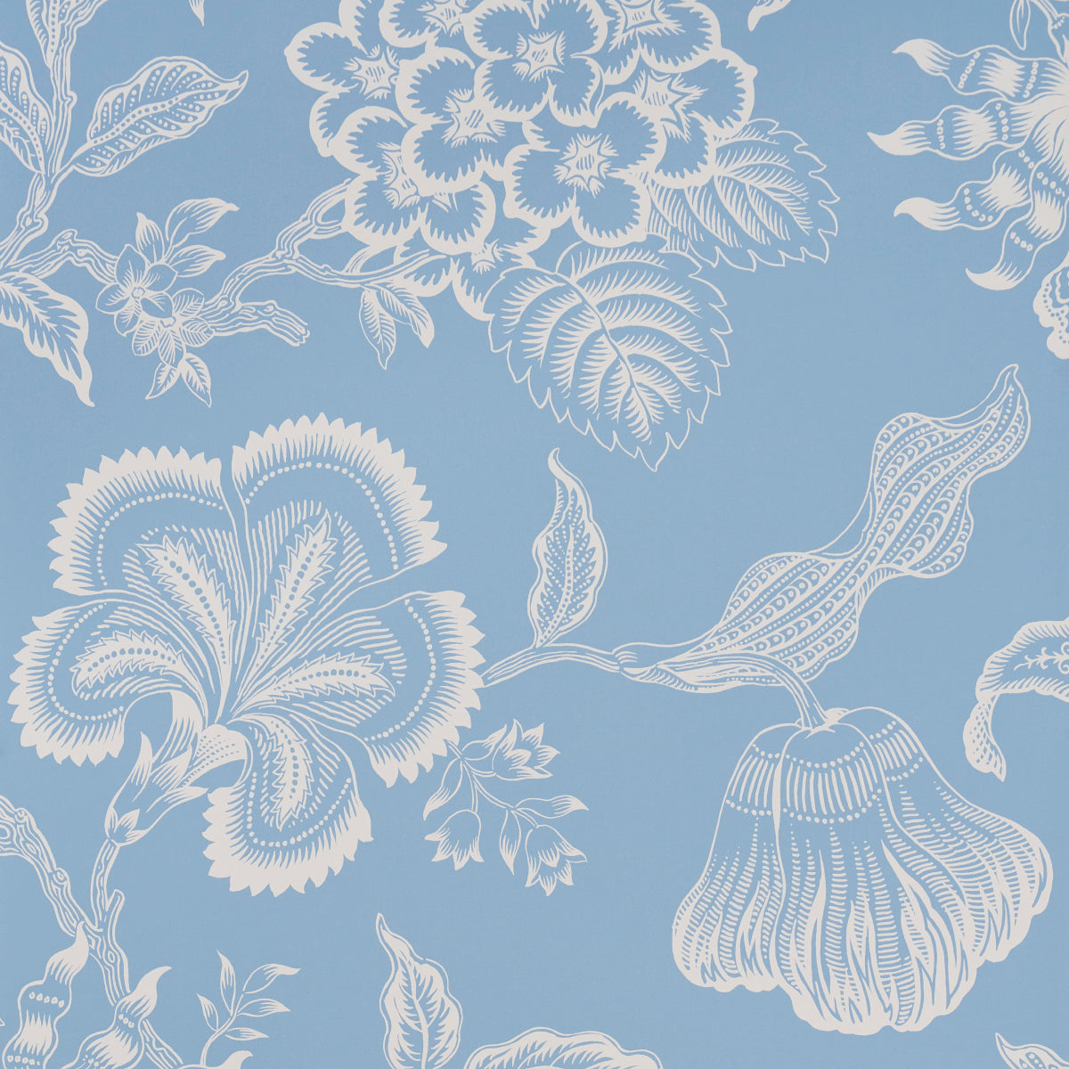 HOTHOUSE FLOWERS SILHOUETTE | BLISS BLUE