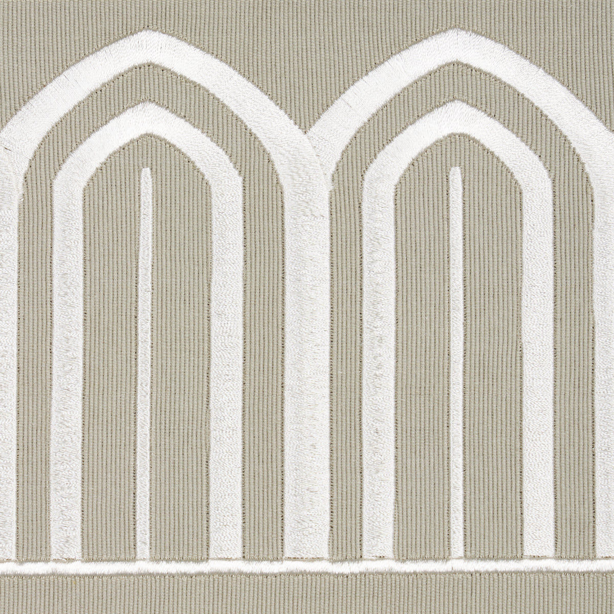 ARCHES EMBROIDERED TAPE WIDE | TAUPE