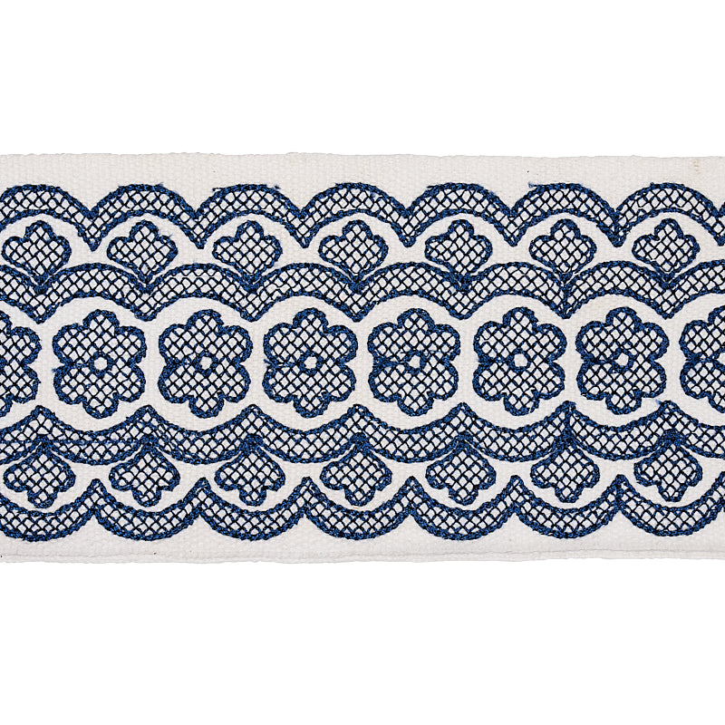 Astrid Embroidered Tape | BLUE