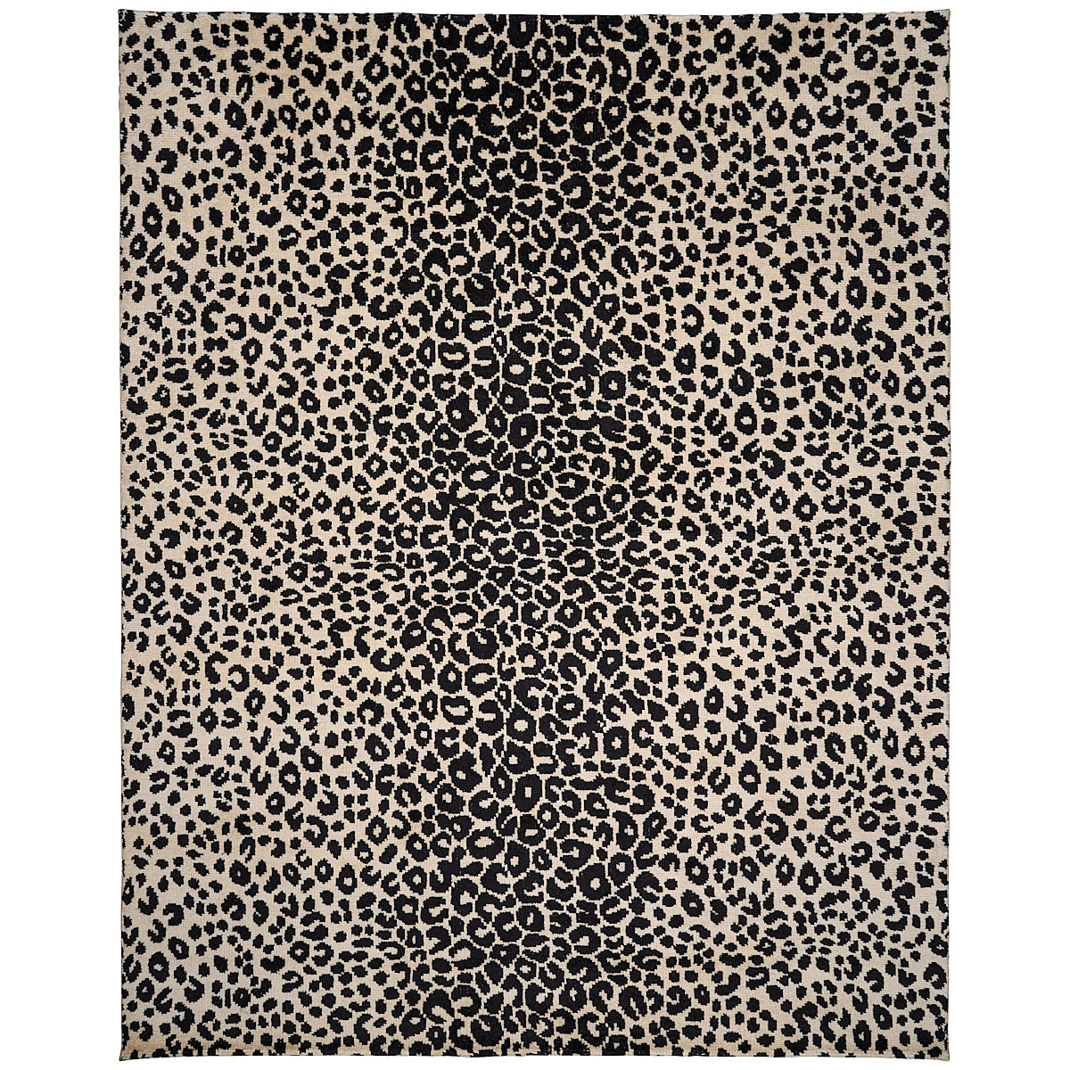 Iconic Leopard Hand-Knotted Rug | Graphite