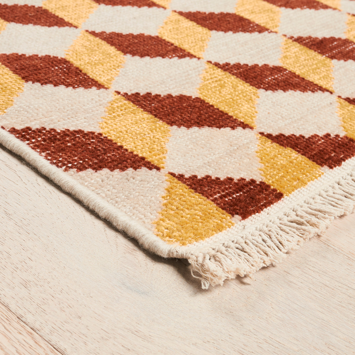 POMPEII HAND-KNOTTED RUG | Yellow & Red