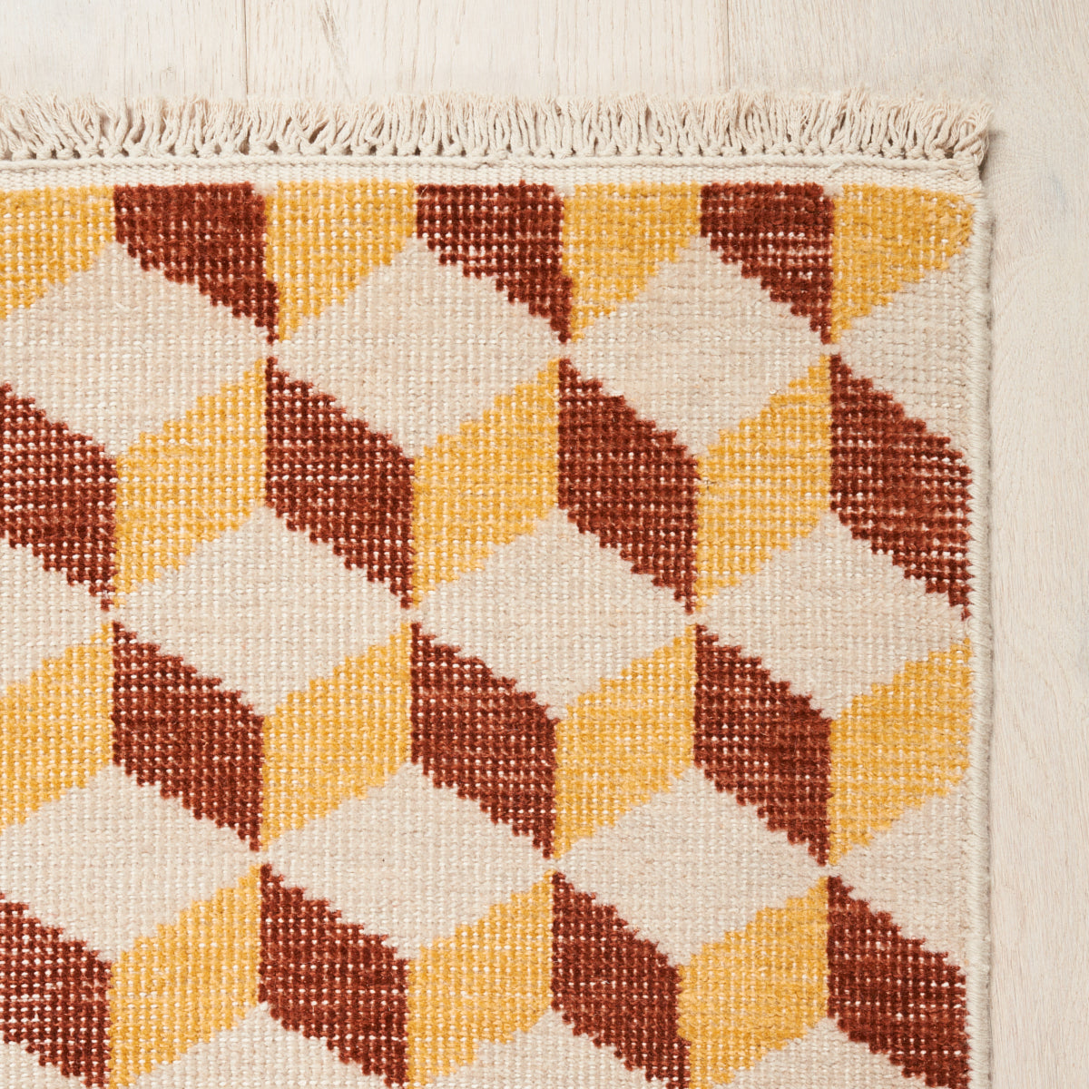 POMPEII HAND-KNOTTED RUG | Yellow & Red