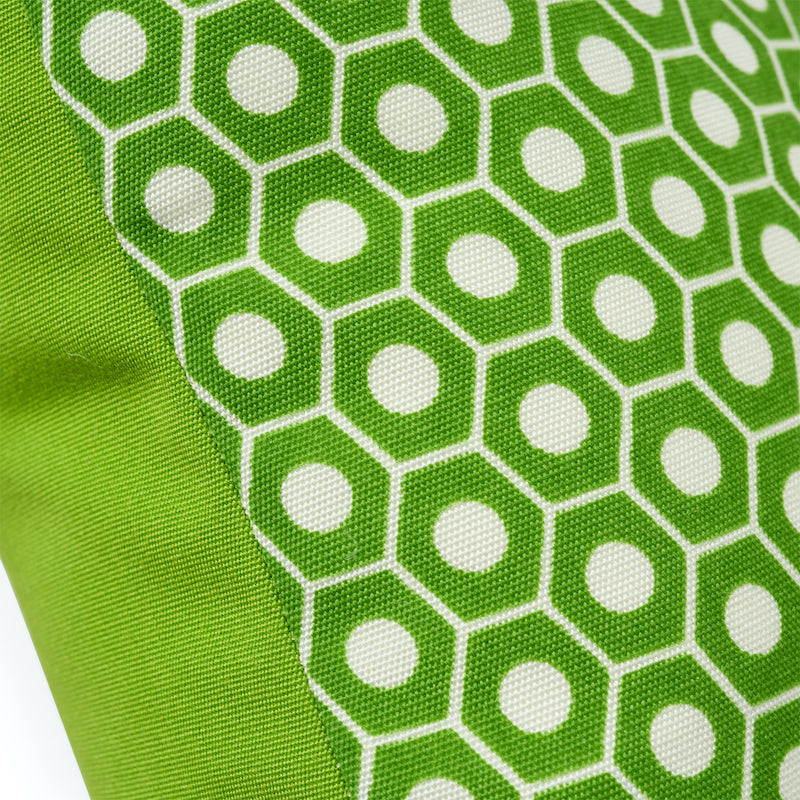 Queen b i/o 16" pillow | Green