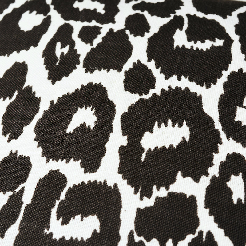 Iconic Leopard I/O Pillow | Graphite