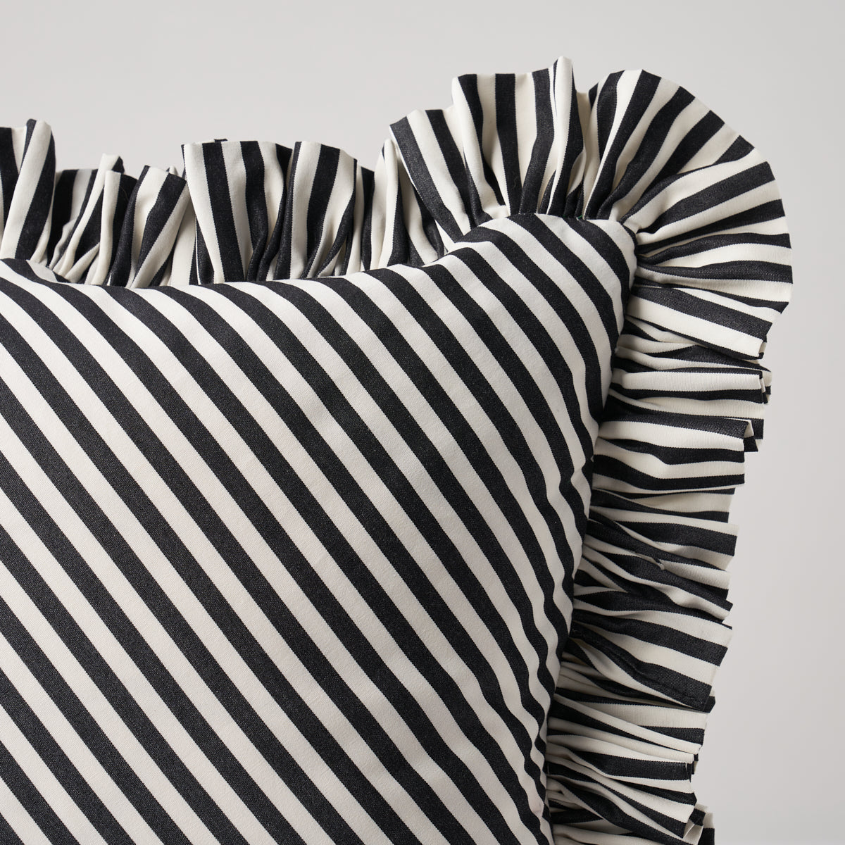 Brigitte Stripe Pillow | Black