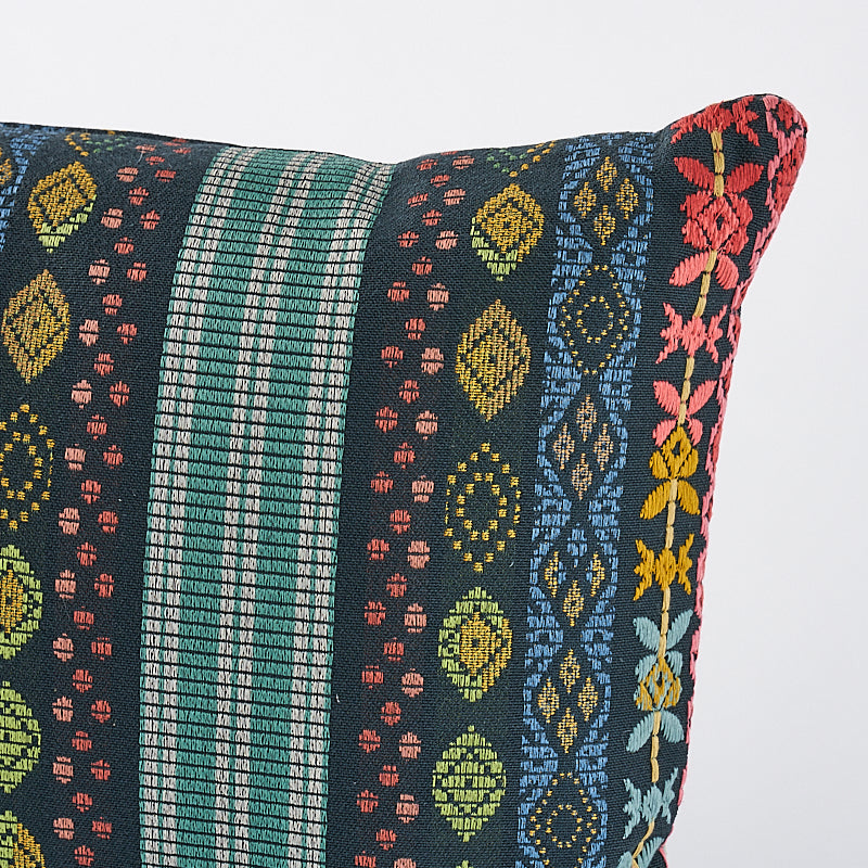 Cosima Embroidery Pillow | Carbon Multi