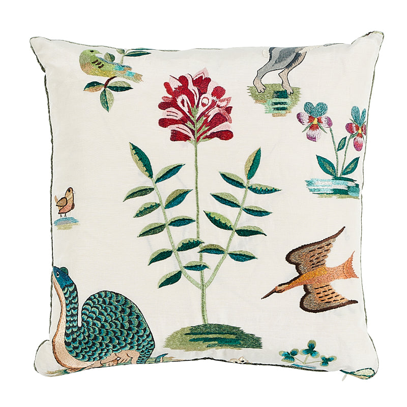 Royal Silk Embroidery Pillow A | Multi
