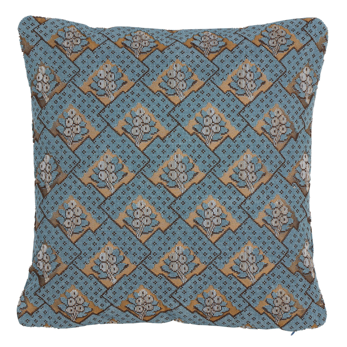 Blair Silk Épinglé Pillow | Worcester Blue