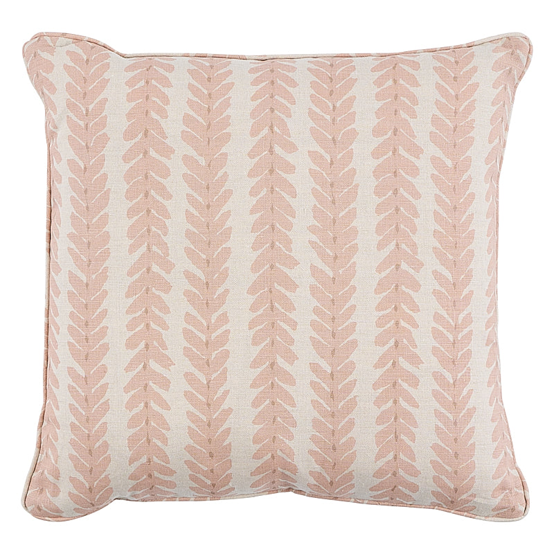 Woodperry 20" Pillow | Pink & Natural